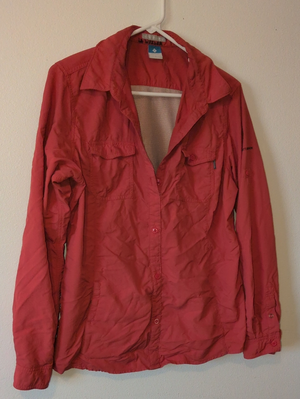Columbia Women's Coral/Pink Utility Button-Up Shirt
